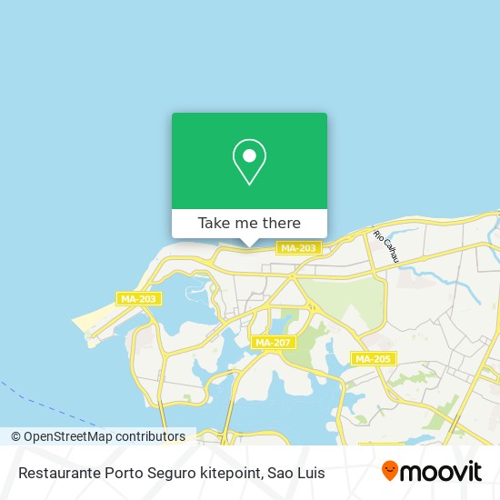 Mapa Restaurante Porto Seguro kitepoint