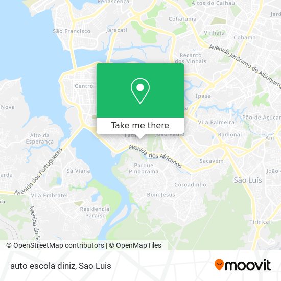 auto escola diniz map