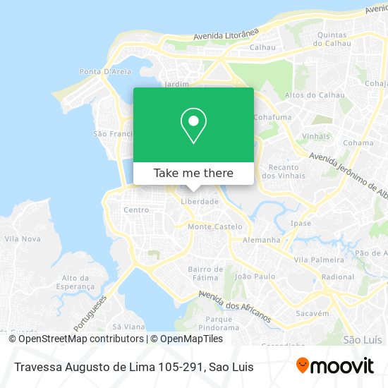 Travessa Augusto de Lima 105-291 map