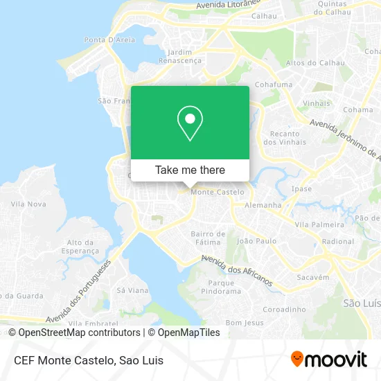 CEF Monte Castelo map