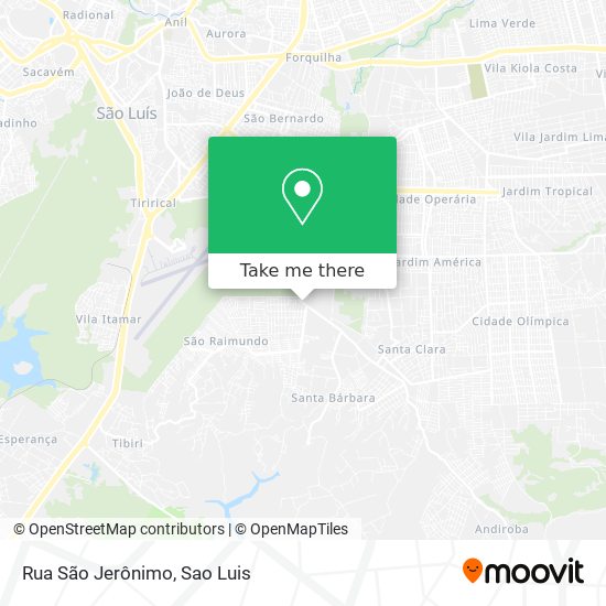 Rua São Jerônimo map