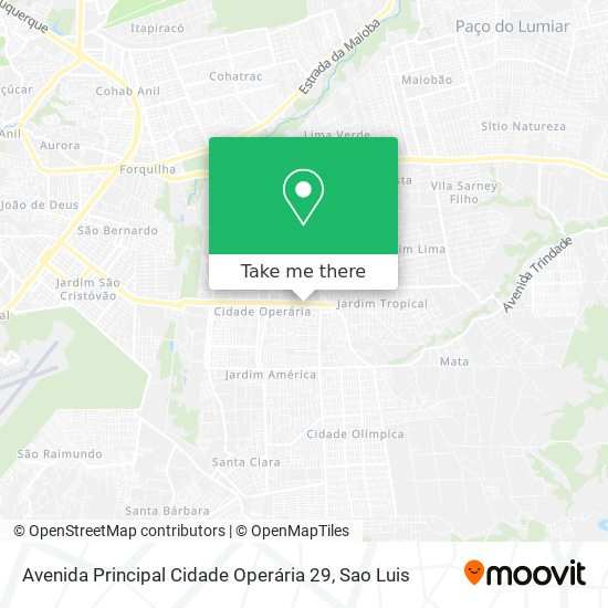 Avenida Principal Cidade Operária 29 map