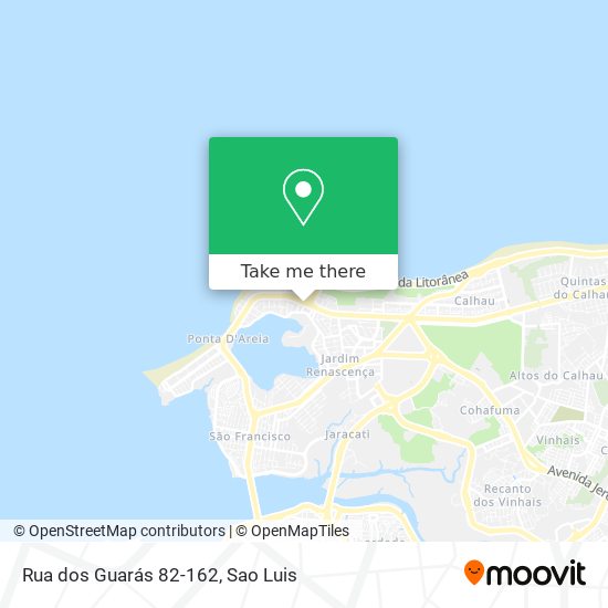 Mapa Rua dos Guarás 82-162