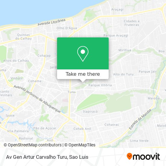Mapa Av Gen Artur Carvalho Turu