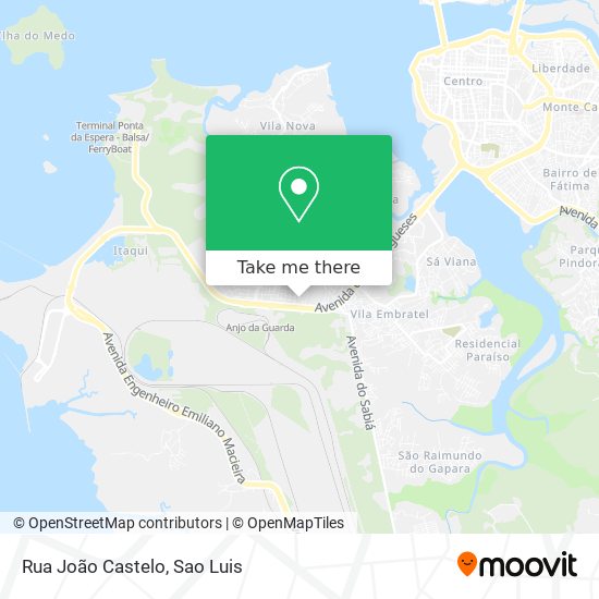 Mapa Rua João Castelo