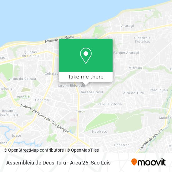 Assembleia de Deus Turu - Área 26 map