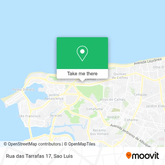 Rua das Tarrafas 17 map