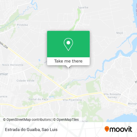 Mapa Estrada do Guaíba