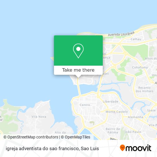 igreja adventista do sao francisco map