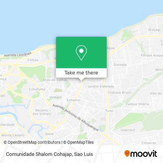 Comunidade Shalom Cohajap map