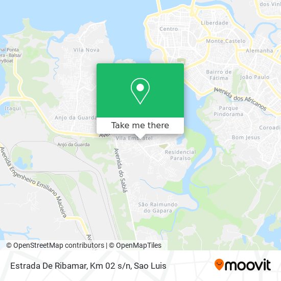 Estrada De Ribamar, Km 02 s/n map