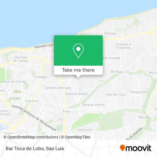 Mapa Bar Toca do Lobo