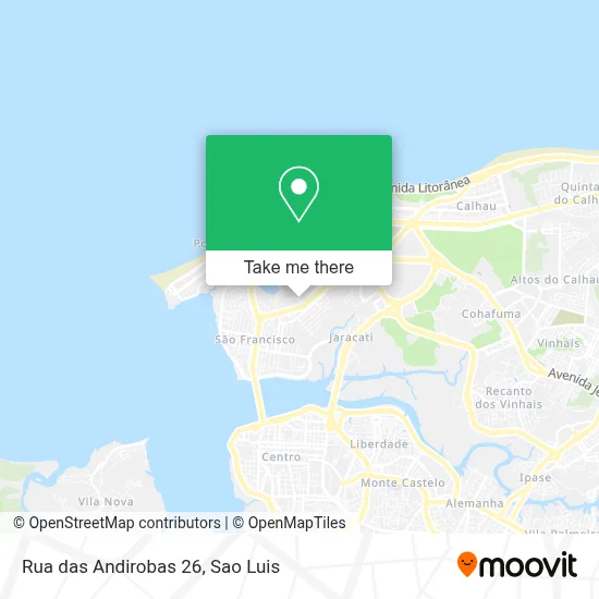 Rua das Andirobas 26 map