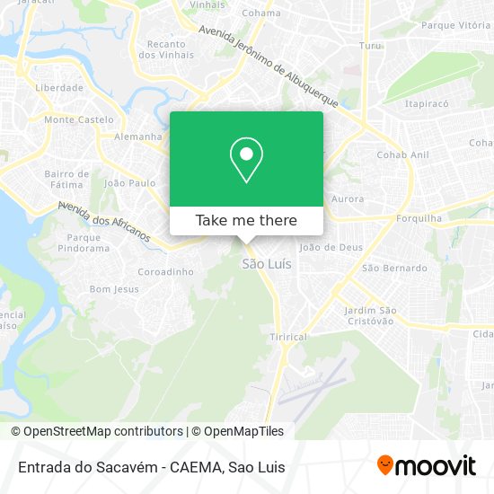 Entrada do Sacavém - CAEMA map
