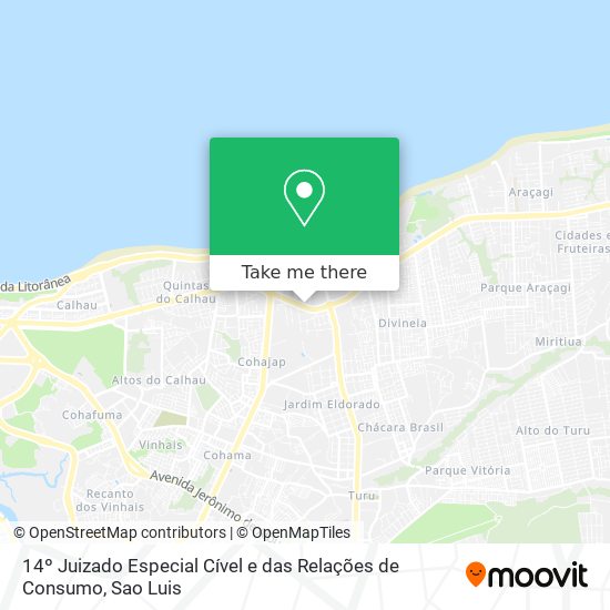 14º Juizado Especial Cível e das Relações de Consumo map