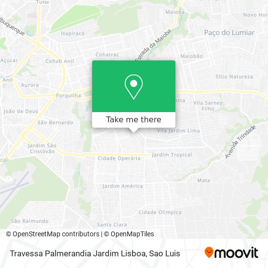 Travessa Palmerandia Jardim Lisboa map