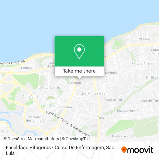 Faculdade Pitágoras - Curso De Enfermagem map