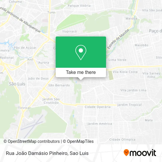 Rua João Damásio Pinheiro map