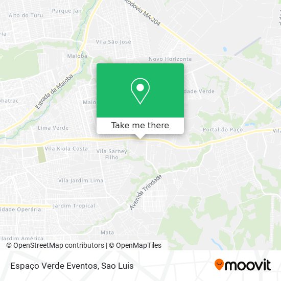 Espaço Verde Eventos map