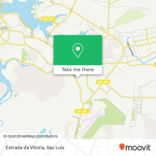 Mapa Estrada da Vitória