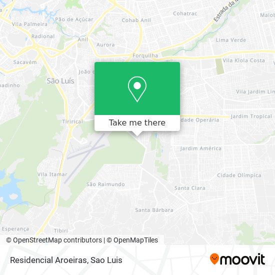 Residencial Aroeiras map