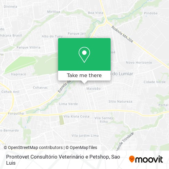 Prontovet Consultório Veterinário e Petshop map