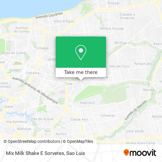 Mix Milk Shake E Sorvetes map