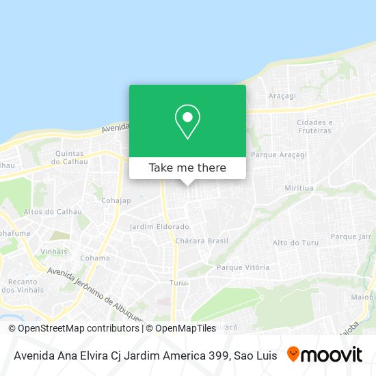 Mapa Avenida Ana Elvira Cj Jardim America 399