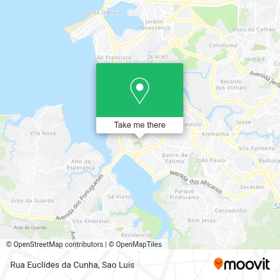 Rua Euclídes da Cunha map