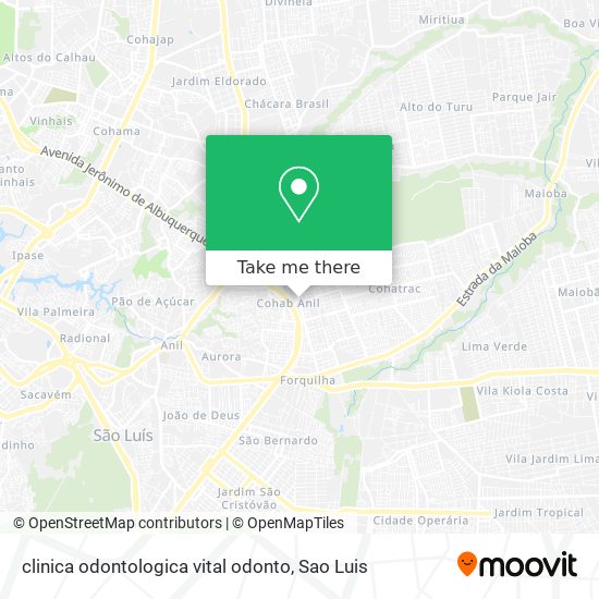 clinica odontologica vital odonto map