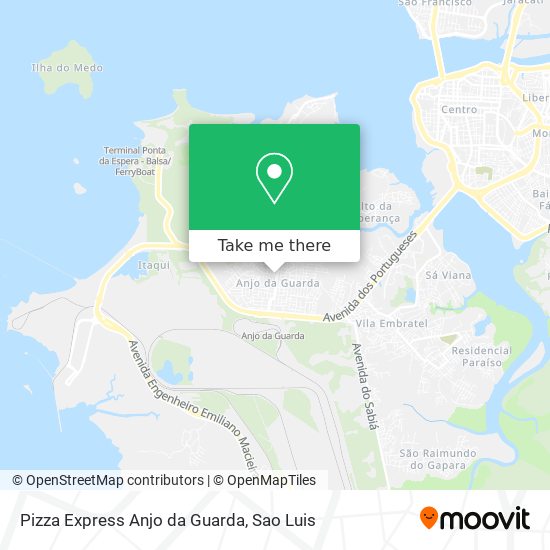 Pizza Express Anjo da Guarda map