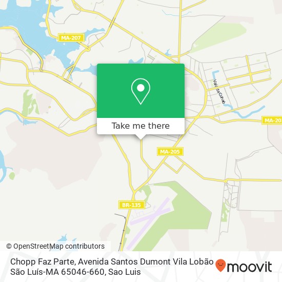 Mapa Chopp Faz Parte, Avenida Santos Dumont Vila Lobão São Luís-MA 65046-660