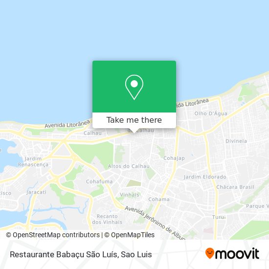 Mapa Restaurante Babaçu São Luís