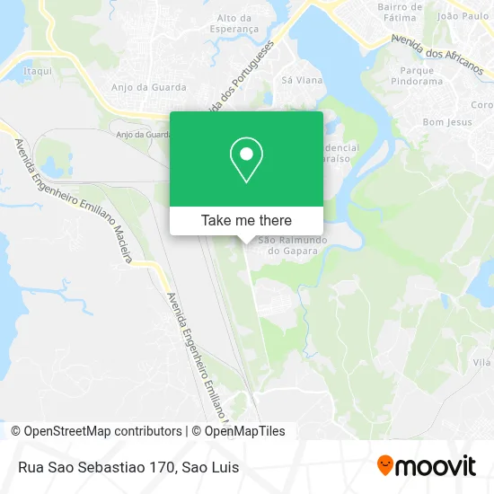 Rua Sao Sebastiao 170 map