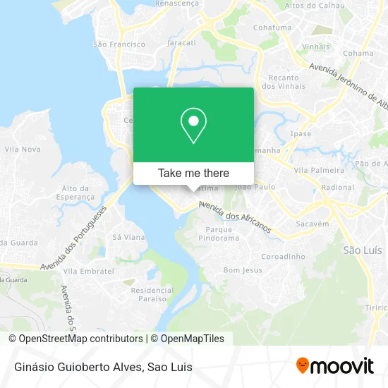 Ginásio Guioberto Alves map