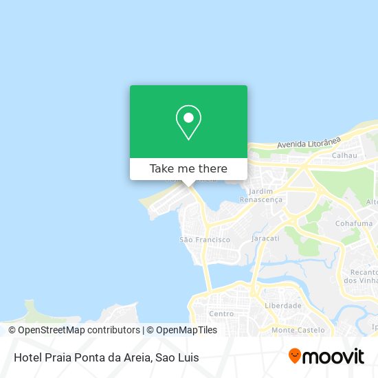 Mapa Hotel Praia Ponta da Areia