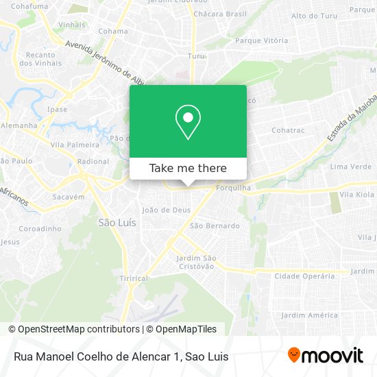 Rua Manoel Coelho de Alencar 1 map