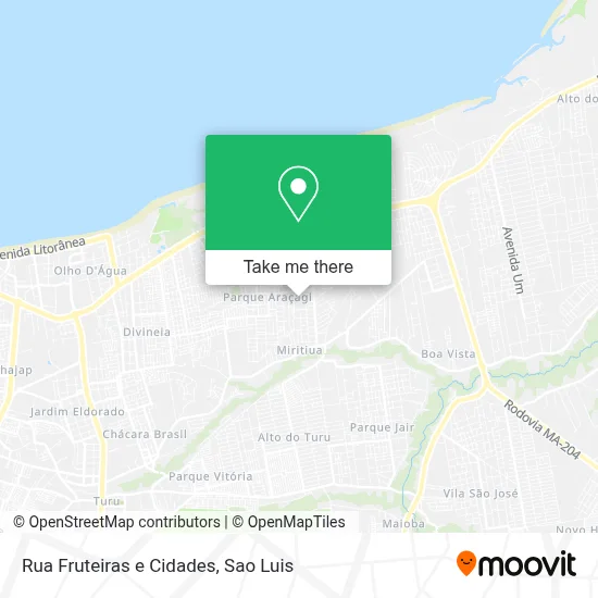 Rua Fruteiras e Cidades map