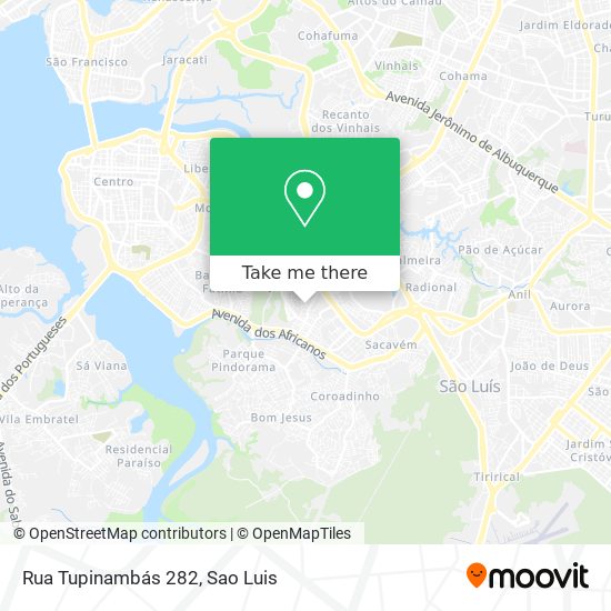 Rua Tupinambás 282 map