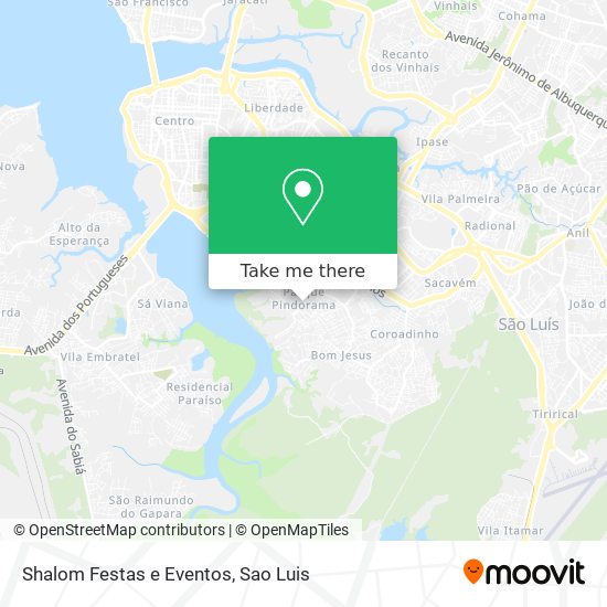 Shalom Festas e Eventos map