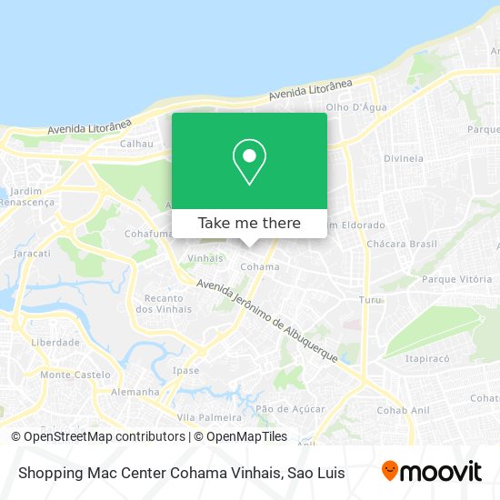 Mapa Shopping Mac Center Cohama Vinhais