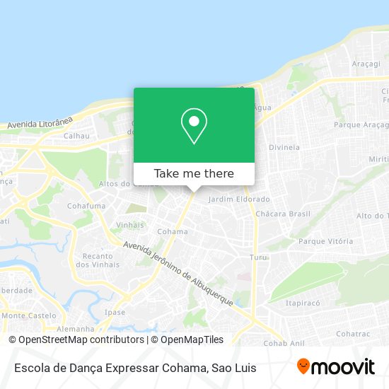Escola de Dança Expressar Cohama map