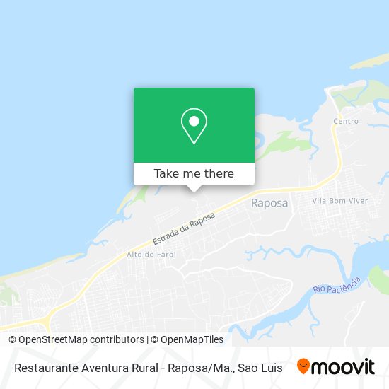 Mapa Restaurante Aventura Rural - Raposa / Ma.