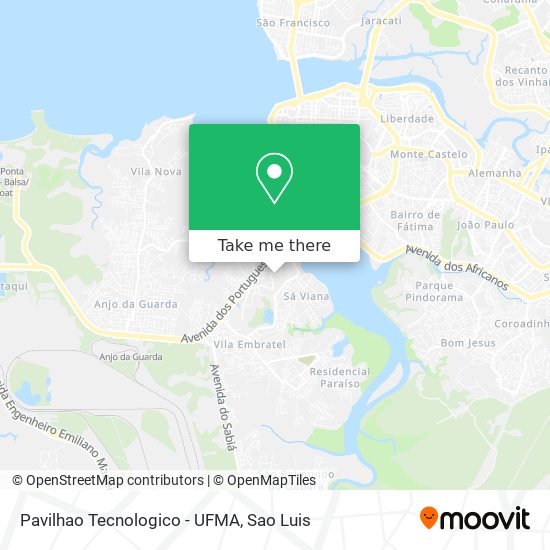 Pavilhao Tecnologico - UFMA map