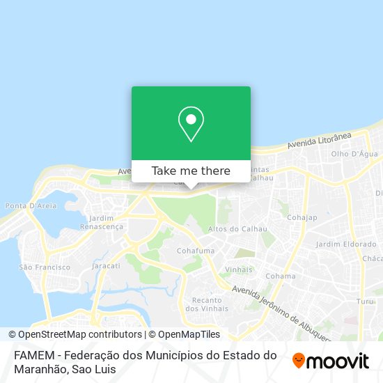FAMEM - Federação dos Municípios do Estado do Maranhão map