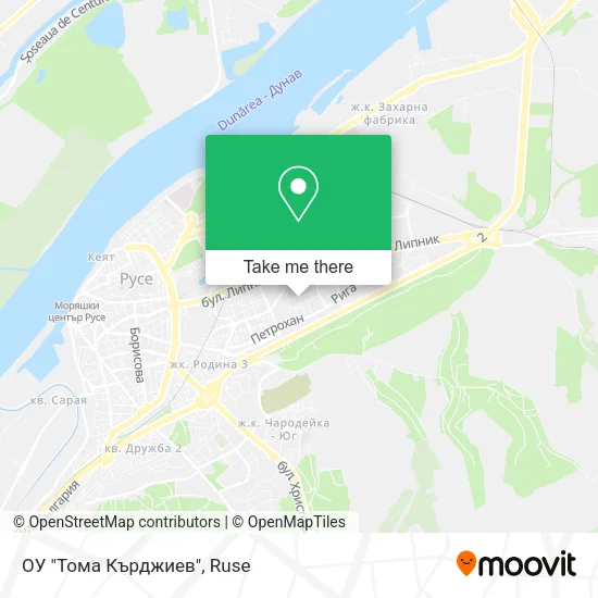 Карта ОУ "Тома Кърджиев"