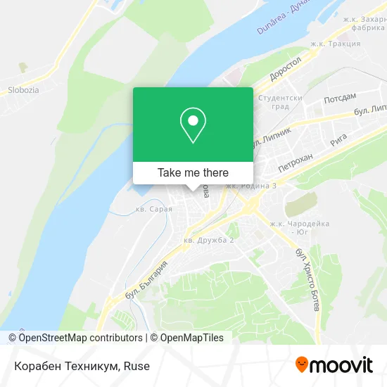 Карта Корабен Техникум