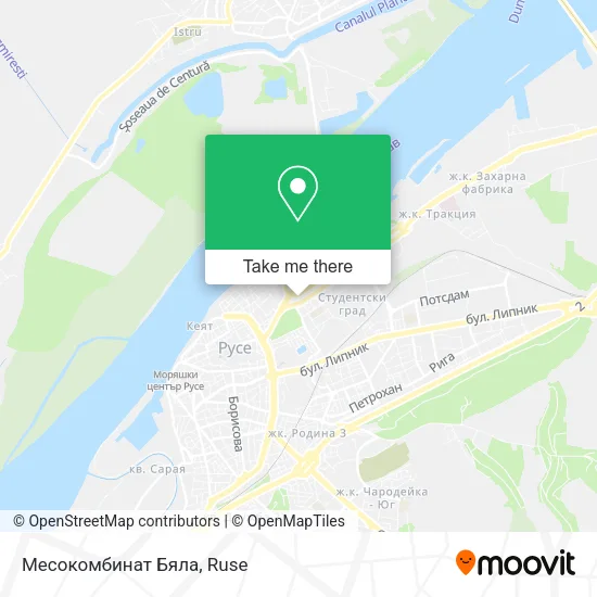 Карта Месокомбинат Бяла