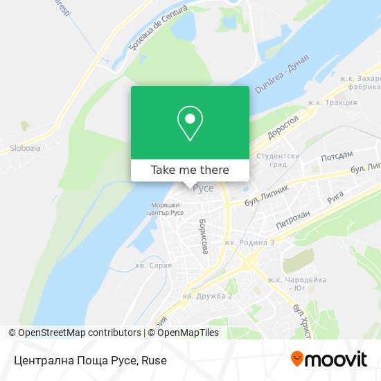 Централна Поща Русе map