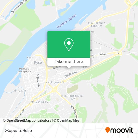 Жорела map